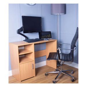 Gas Spring Desk Top LCD Monitor Mount. Single Arm