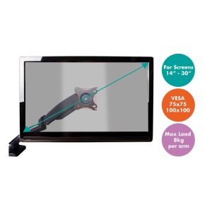 Gas Spring Desk Top LCD Monitor Mount. Single Arm #3