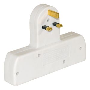 Two Gang Switched Mains Adaptor with 2 x USB Charging Points #2