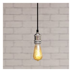 Eagle Vintage Single E27 Pendant Lamp Holder 1.8M. Bright Silver #2