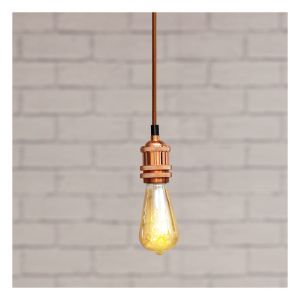 Eagle Vintage Single E27 Pendant Lamp Holder 1.8M. Rose Gold #2