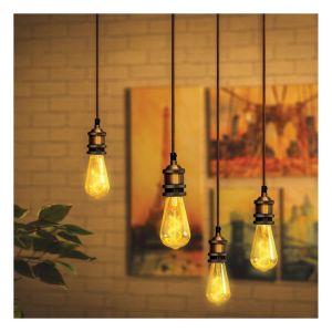 Eagle Vintage Quad Pendant Lamp Holder. Antique Gold. E27 #3