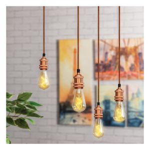 Eagle Vintage Quad Pendant Lamp Holder. Rose Gold. E27 #2