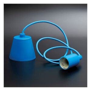 Eagle Modern E27 Silicone Pendant Lamp Holder. Blue. E27 #3