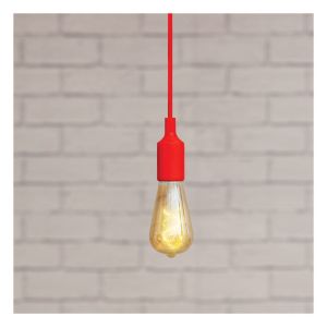 Eagle Modern E27 Silicone Pendant Lamp Holder. Red. E27 #2