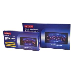 Altai Large LED Open Sign Red Blue #2