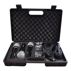 SoundLAB Dynamic Vocal Microphone Kit with 3 Plastic Microphones