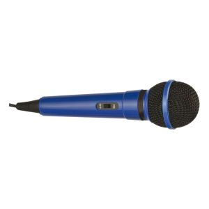 Blue Karaoke Microphone with 3.5mm Plug