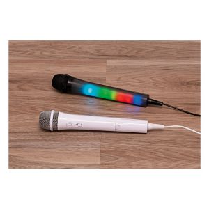 Mr Entertainer Vocal Microphone with LED Lights. White #3