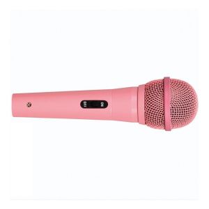 SoundLAB Dynamic Vocal Microphone with Lead in Pink