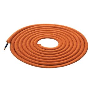 Girard Sudron. Round Textile Cables 2 x 0.75mm. Orange