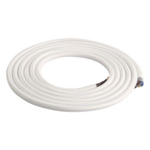 Girard Sudron. Round Textile Cables 2 x 0.75mm. White