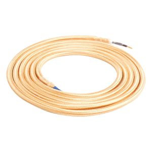 Girard Sudron. Round Textile Cables 2 x 0.75mm. Gold
