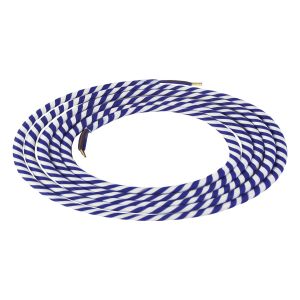 Girard Sudron. Round Textile Cables 2 x 0.75mm. Spiral Blue &amp; White