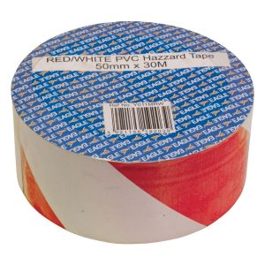 Hazard Tape 50mm x 30M (Red White