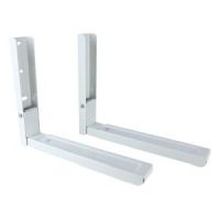 White Microwave Brackets with Extendable Arms Large