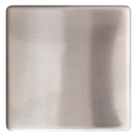 Eagle 1 Gang Blanking Plate Screwless. Brushed Chrome