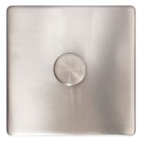 Eagle 1 Gang 1 Way LED Dimmer Screwless. Brushed Chrome