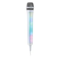 Mr Entertainer Vocal Microphone with LED Lights. White