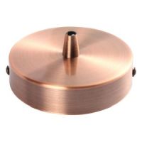 Girard Sudron. Steel Ceiling Rose Single Output 100mm Diameter. Copper