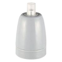 Girard Sudron. Porcelain Lamp Holder with E27 Fitting. Grey