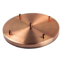 Girard Sudron. Steel Ceiling Rose 5 Outputs 300mm Diameter. Copper