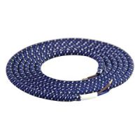 Girard Sudron. Round Textile Cables 2 x 0.75mm. Purple & White