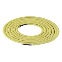 Girard Sudron. Round Textile Cables 2 x 0.75mm. Yellow & White
