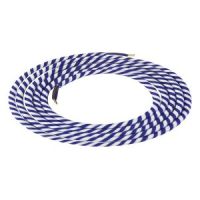 Girard Sudron. Round Textile Cables 2 x 0.75mm. Spiral Blue & White