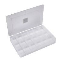 18 Compartment Box White. 42x275x180 mm