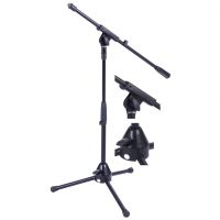 Short Microphone Stand With Boom Arm