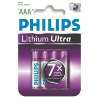 Philips Lithium Ultra Batteries 4x AAA