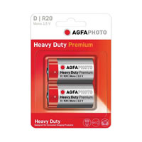 AgfaPhoto D Zinc Chloride Battery. 2 Pack