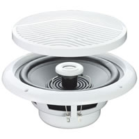 White 5 inch 4Ohm 80W Moisture Resistant 2 Way Speakers #2