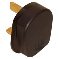 Black 13A Impact Resistant 3 Pin UK Plug #2