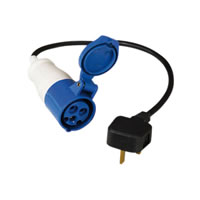 16A High Current Socket to 13A Plug Adaptor Lead #2