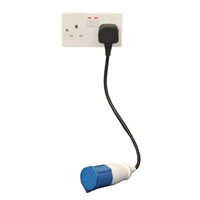 16A High Current Socket to 13A Plug Adaptor Lead #3