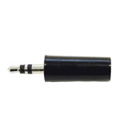 Black 3.5mm Stereo Jack Plug with Hard Plastic Cover