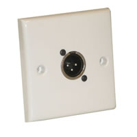 Signal Outlet Plate with 3 Pin Neutrik XLR Male