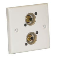 Signal Outlet Plate with 2 x Neutrik Phono Sockets