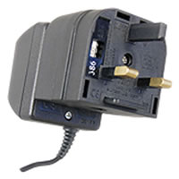 2 Pole Euro Plug to 3 Pin UK Converter Plug 5A #3