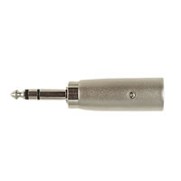Nickel XLR Male to 6.35mm Stereo Plug