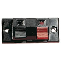 Terminal Plate with 1 Red 1 Black Spring Connections