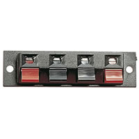 Terminal Plate with 2x Red Black Spring Connections