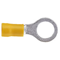 Yellow 10mm Ring Crimp Terminal