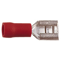 Red 6.3mm Push On Receptacle Crimp Terminal