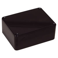 Black MB2 Shatterproof ABS Project Box. 41x76x100mm
