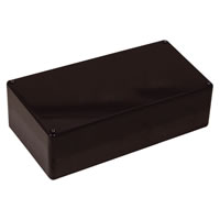 Black MB4 Shatterproof ABS Project Box. 85x130x216mm