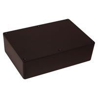 Black MB6 Shatterproof ABS Project Box. 64x150x220mm