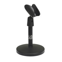 Black Short Microphone Desk Stand